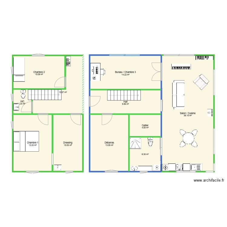 Cul cul 2. Plan de 0 pièce et 0 m2