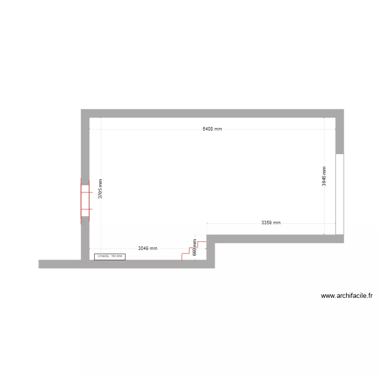 COUPE PROJET SIX FOUR 6626. Plan de 