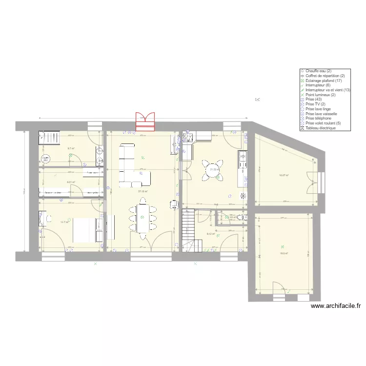 dournazac 2 etage. Plan de 