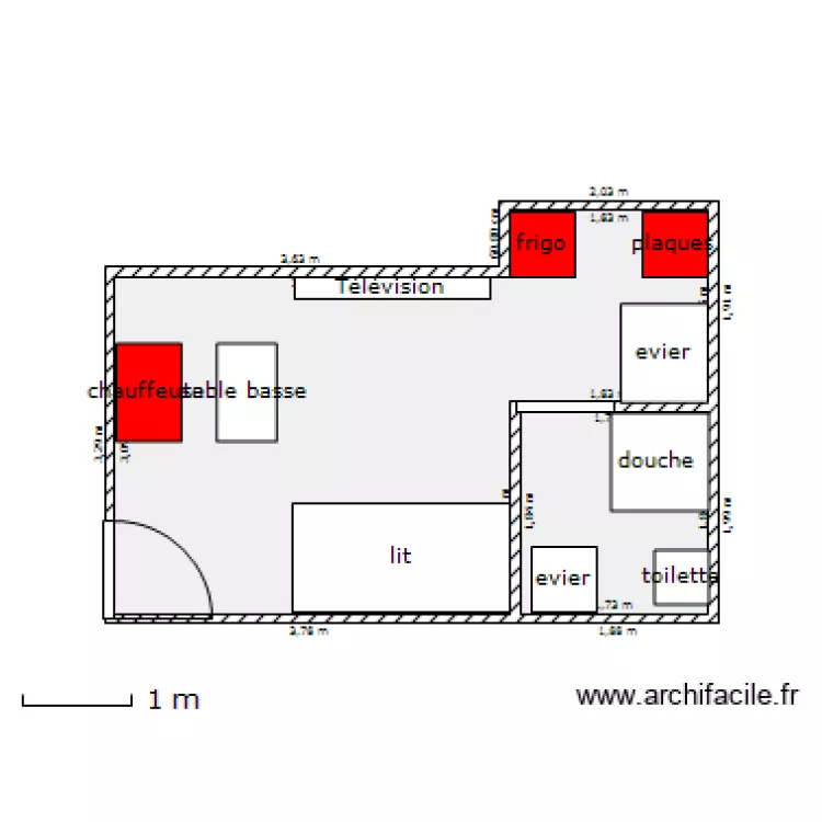 appart moulins. Plan de 