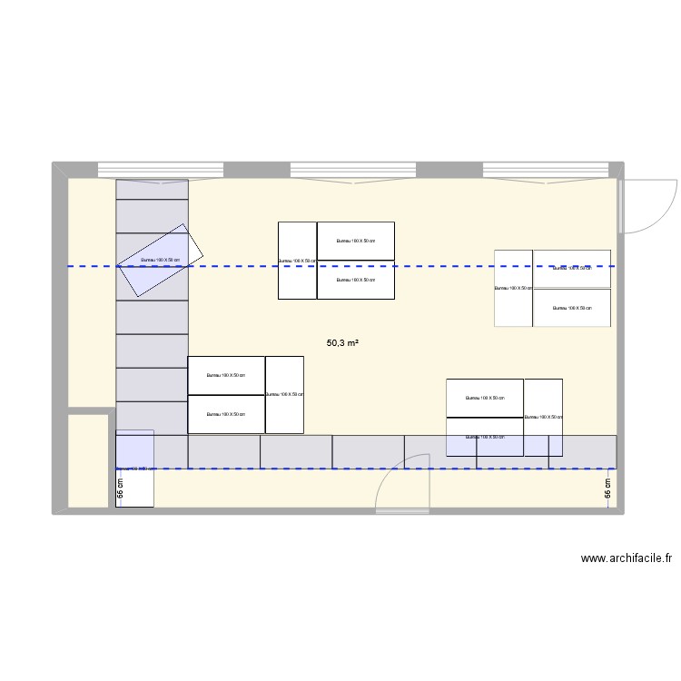 20230316 - Niort Tech avec mobilier et plafond. Plan de 0 pièce et 0 m2