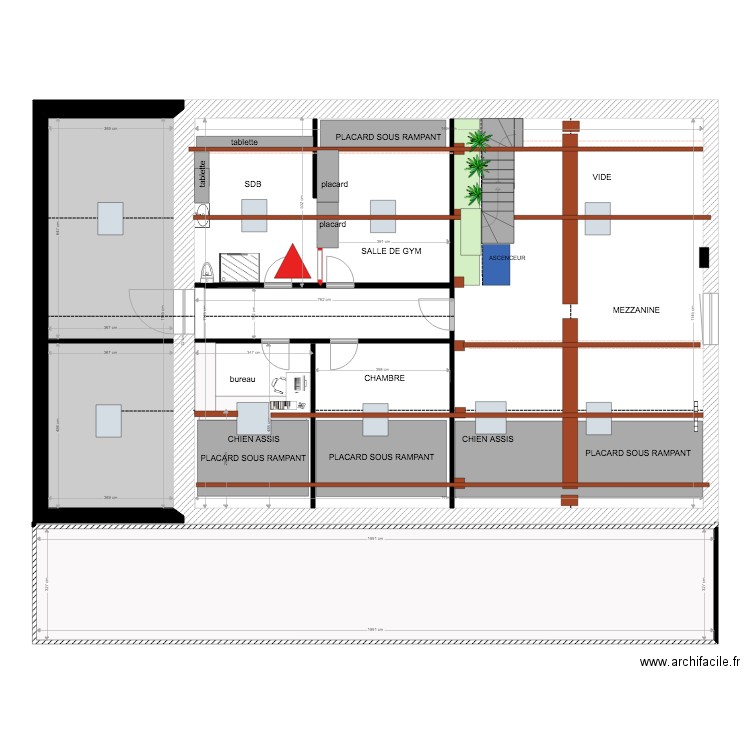 ETAGE REVU NIGON 1. Plan de 0 pièce et 0 m2