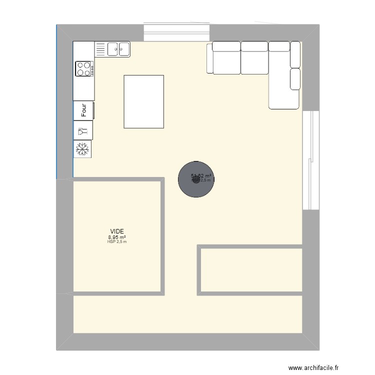 BEN BOURNIER. Plan de 6 pièces et 116 m2