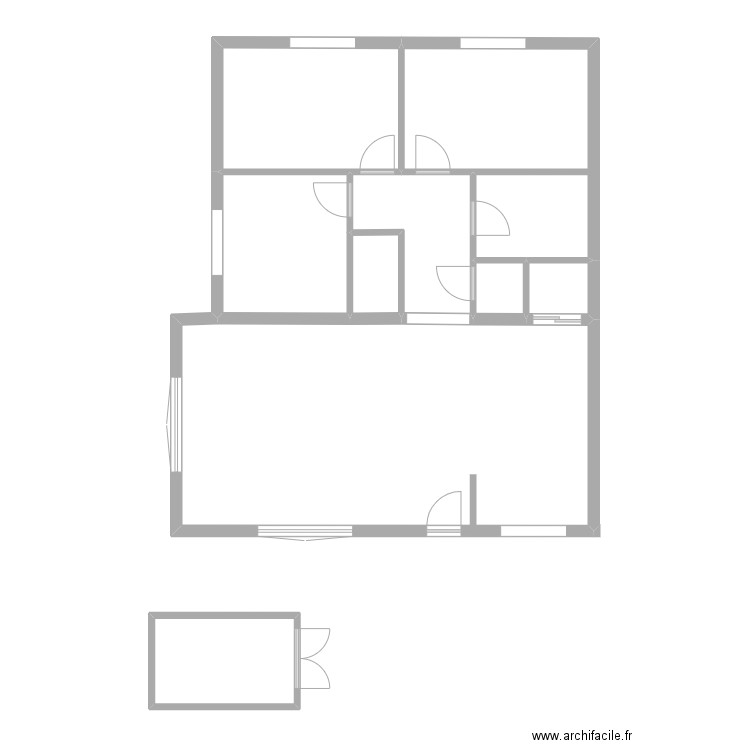 RICHARD. Plan de 9 pièces et 102 m2