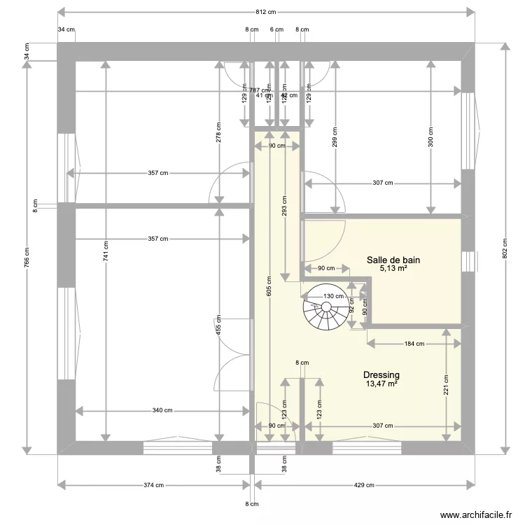 maison1er et&ge. Plan de 