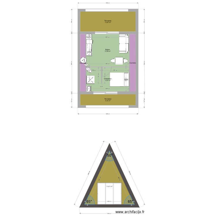 Chalet Nordique plan. Plan de 0 pièce et 0 m2