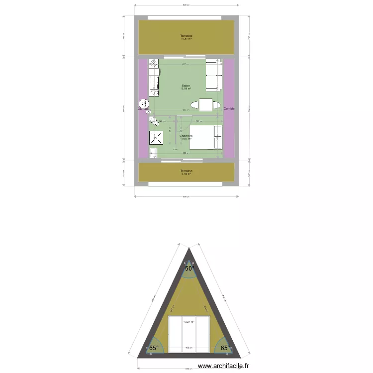 Chalet Nordique plan. Plan de Chalet Nordique plan. Plan de