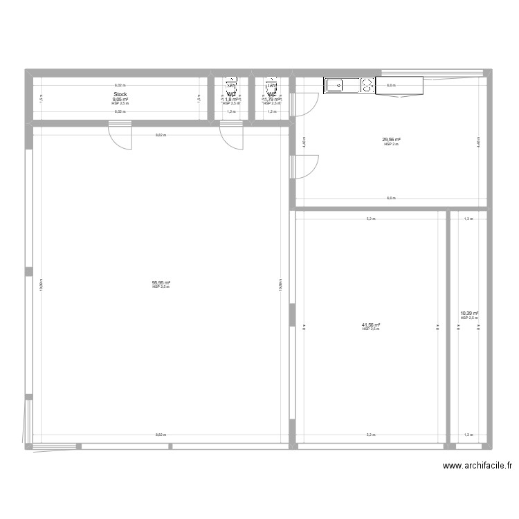 plan local. Plan de 0 pièce et 0 m2