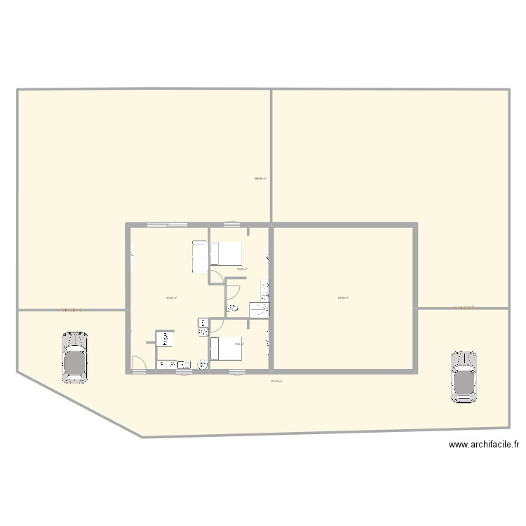 plan hery 2. Plan de 6 pièces et 555 m2