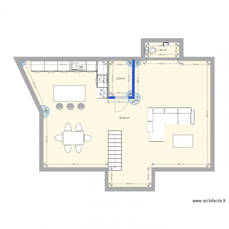 Cud étage 1 rénov. Plan de 0 pièce et 0 m2