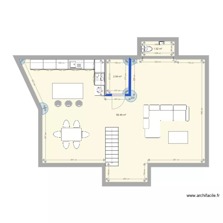 Cud étage 1 rénov. Plan de Cud étage 1 rénov. Plan de