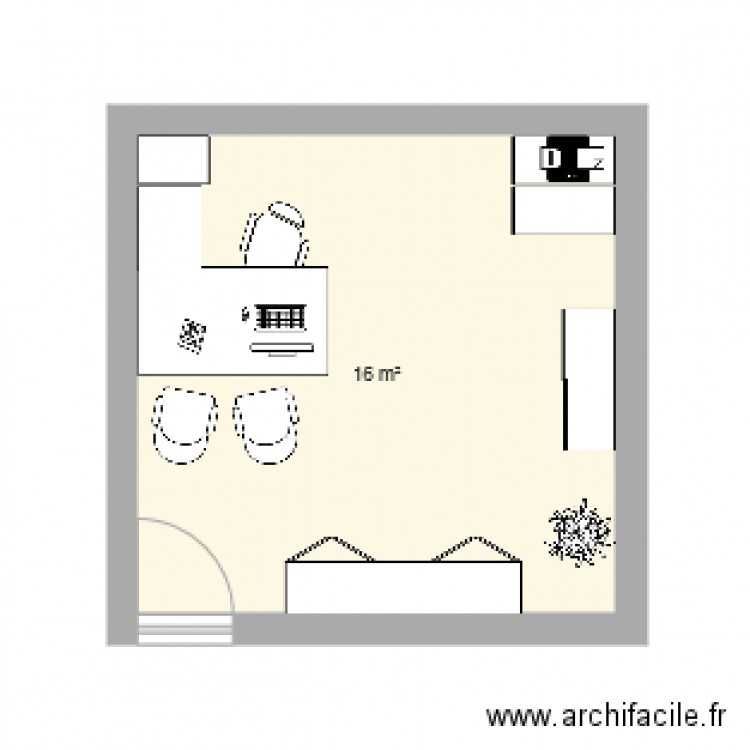 Bureau Ludo. Plan de 0 pièce et 0 m2