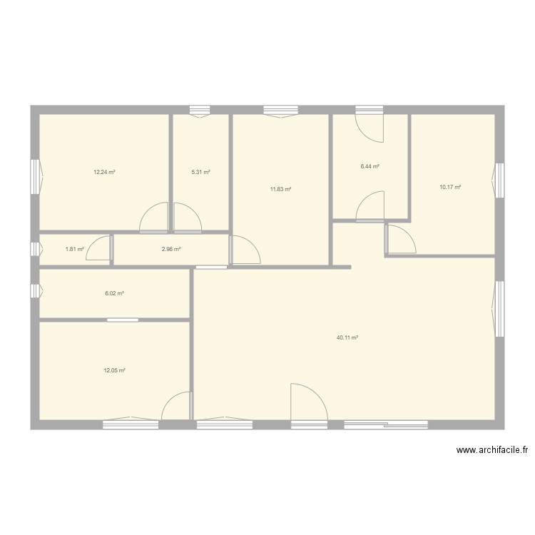 maison plain pied 110 m2. Plan de 0 pièce et 0 m2