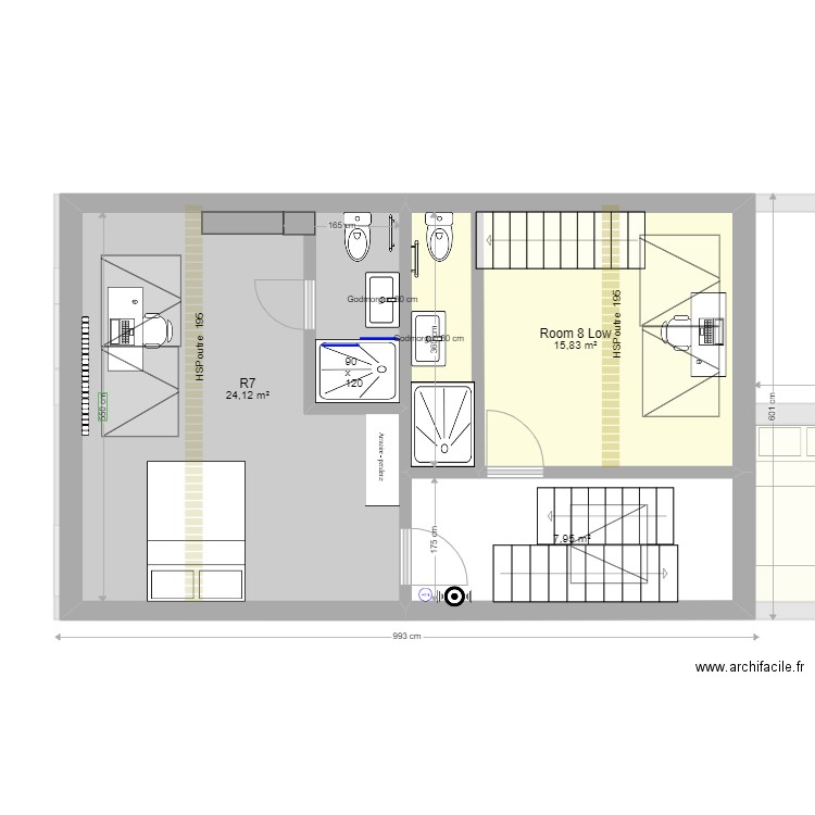 GUILDES 15. Plan de 27 pièces et 319 m2