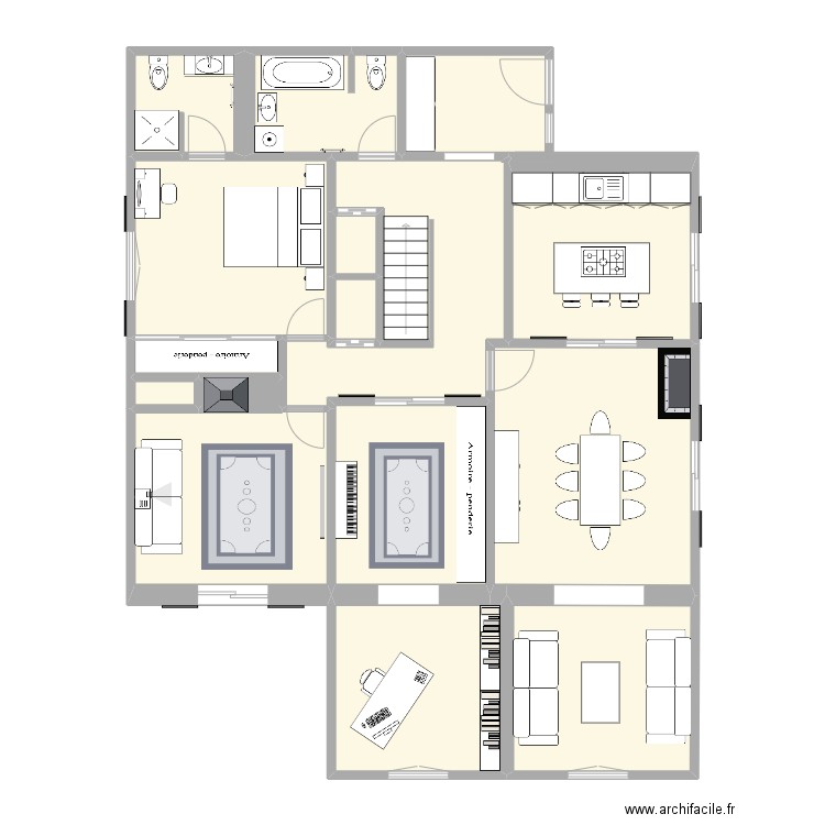 Plans 7 octobre 22. Plan de 16 pièces et 123 m2