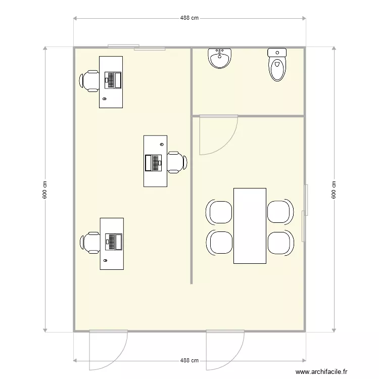 EH CHASSE SUR RHONE. Plan de 