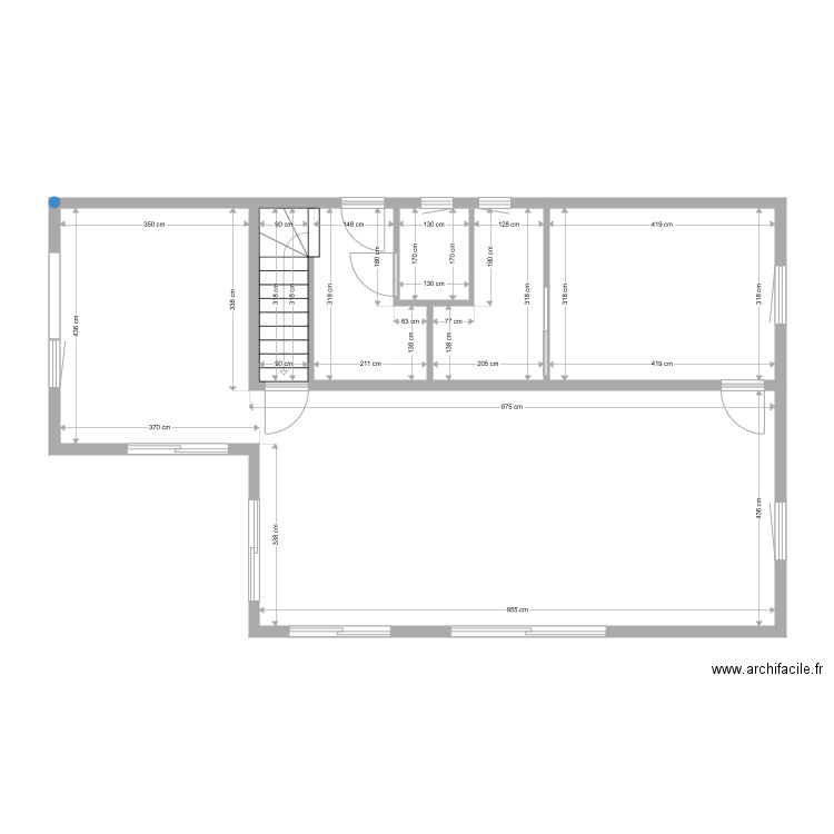 gerard rdc1. Plan de 6 pièces et 86 m2