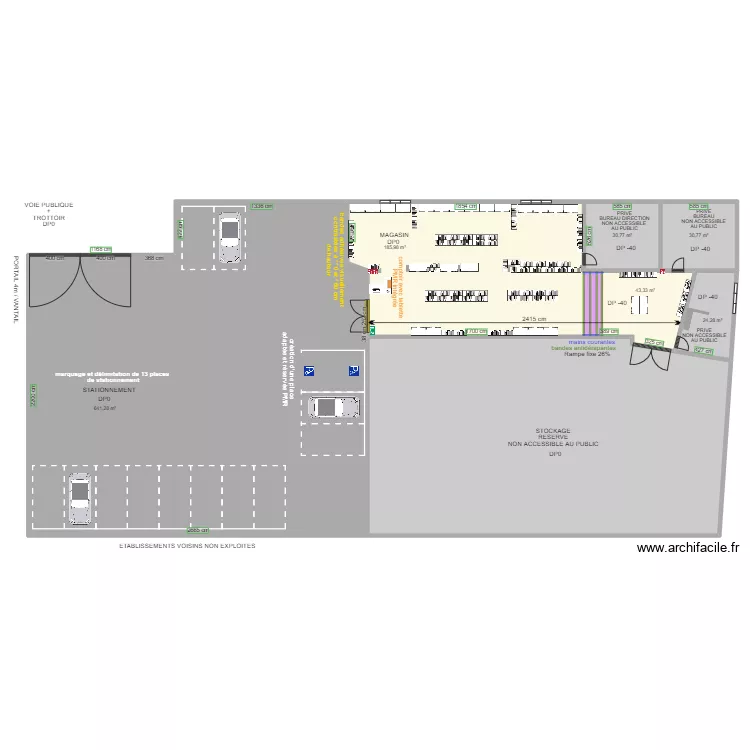 HD PECHE VUE D'ENSEMBLE APRES TRAVAUX. Plan de 