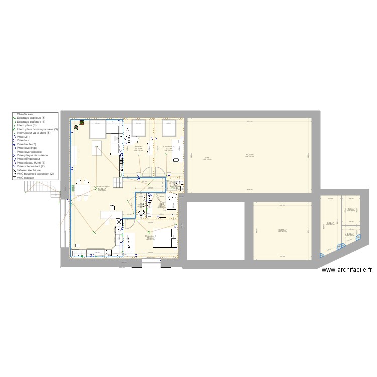 Le Moulin Jo Elec. Plan de 24 pièces et 424 m2