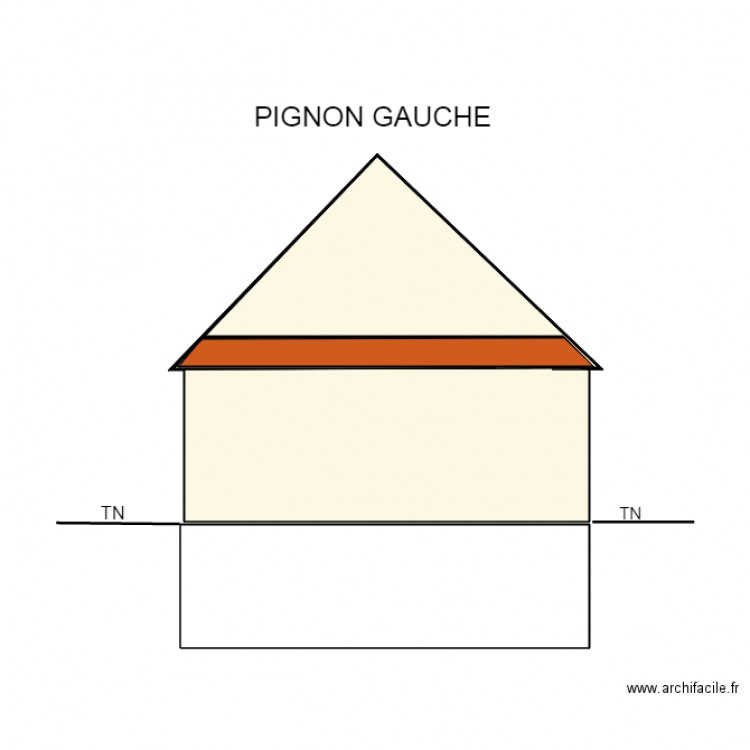 PIGNON GAUCHE. Plan de 0 pièce et 0 m2