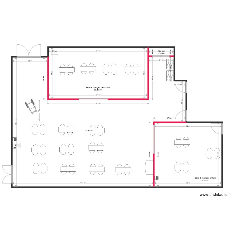 LADAPT 624 projet salle repas. Plan de 0 pièce et 0 m2