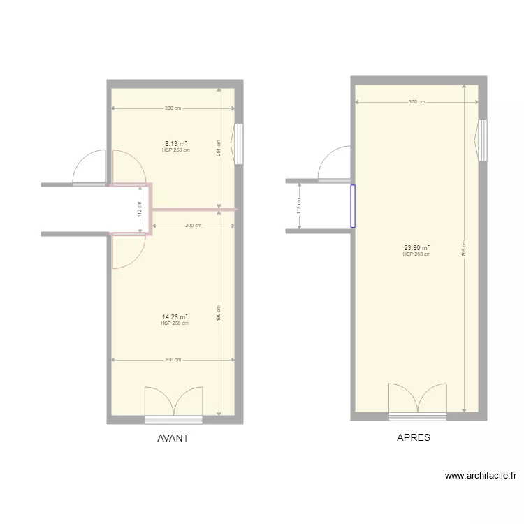 VANEL chambre. Plan de 