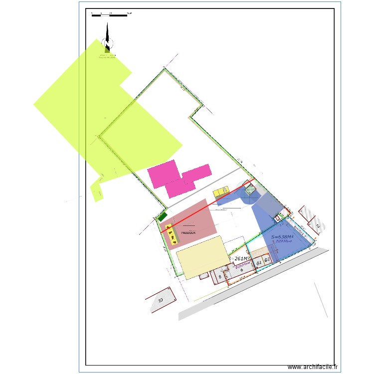 PLAN M PROPRE 9 - 5M 2 PISTE ZAC7 3  et 5 mètres. Plan de 0 pièce et 0 m2
