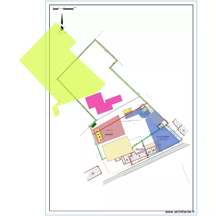 PLAN M PROPRE 9 - 5M 2 PISTE ZAC7 3  et 5 m&egrave;tres. Plan de 