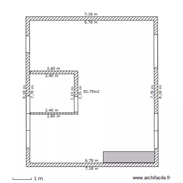 Saclay rdc. Plan de 