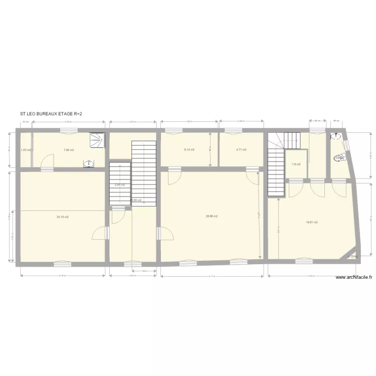 ST LEO BUREAU ETAGE 2. Plan de 