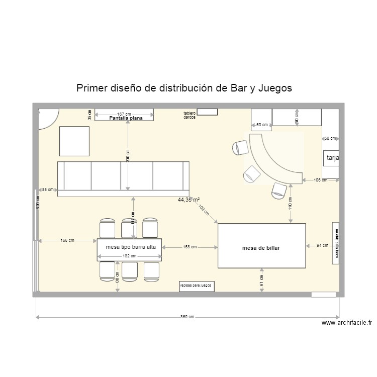 CASA CRESTON BAR 2da opción. Plan de 0 pièce et 0 m2