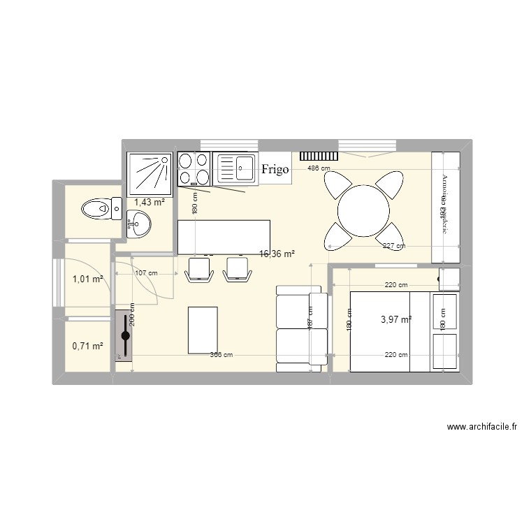 appartement Manon. Plan de 0 pièce et 0 m2