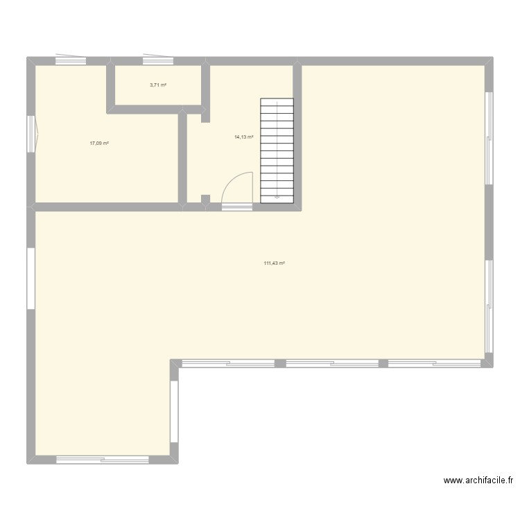 Maison Nordine. Plan de 4 pièces et 146 m2