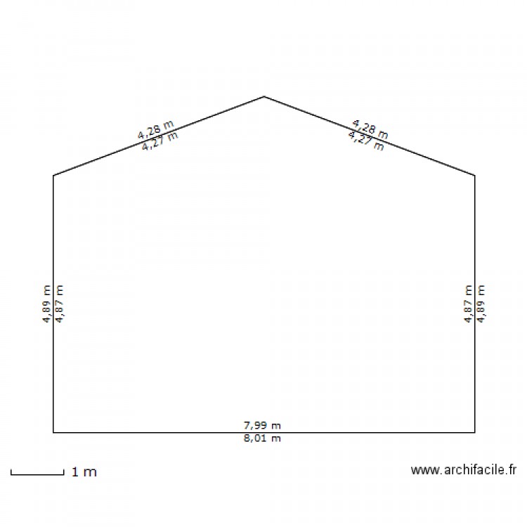 facade existant est pcm 5-1. Plan de 0 pièce et 0 m2