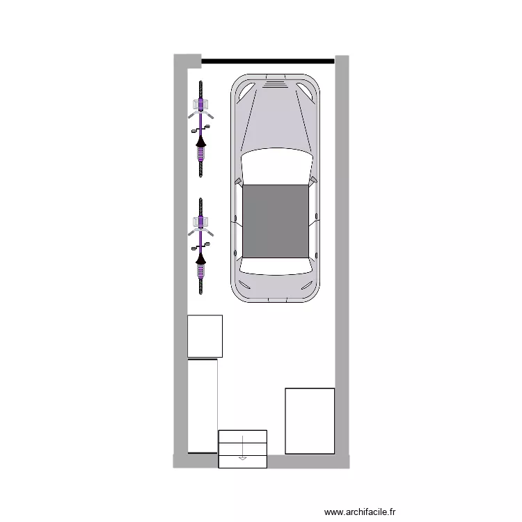 garage. Plan de 