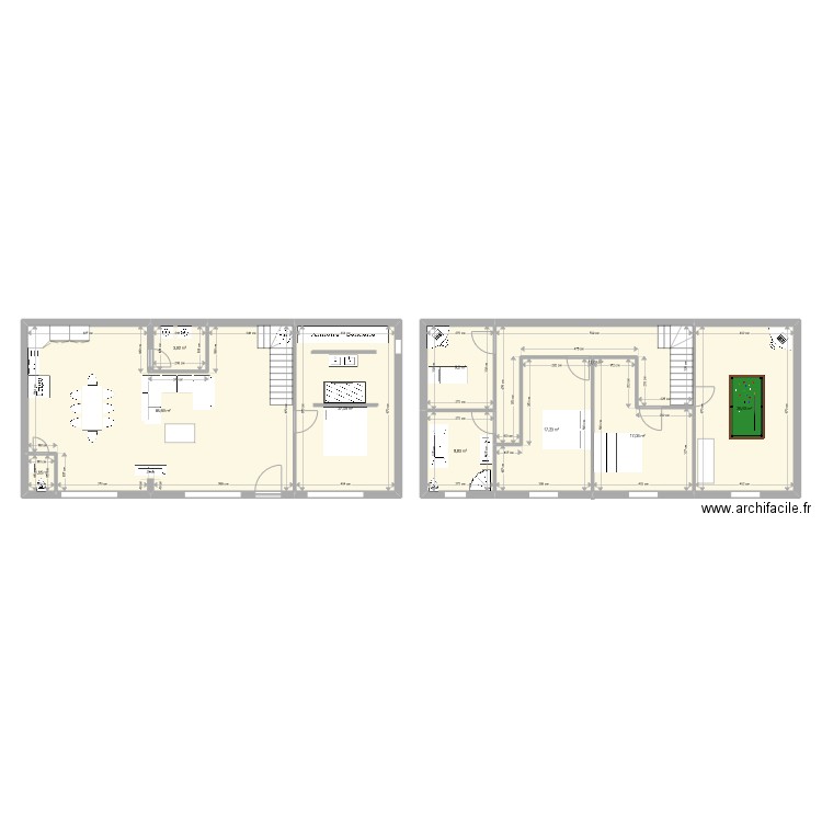 Plan Christophe. Plan de 10 pièces et 195 m2