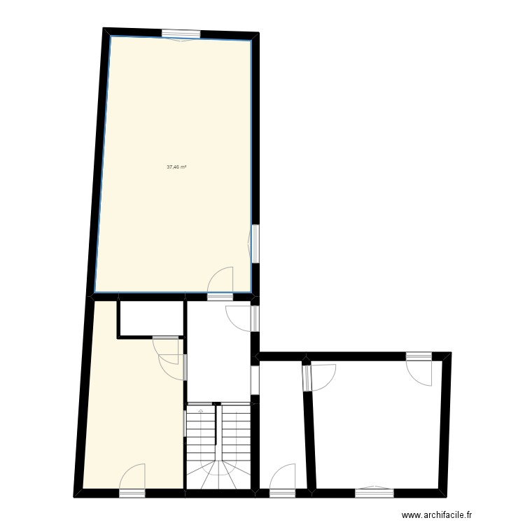 Gain Sauveterre. Plan de 15 pièces et 143 m2