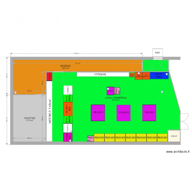 TABAC JULES VERNE. Plan de 0 pièce et 0 m2