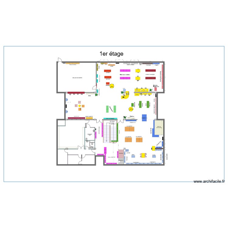 1erETAGE V4 2021. Plan de 0 pièce et 0 m2