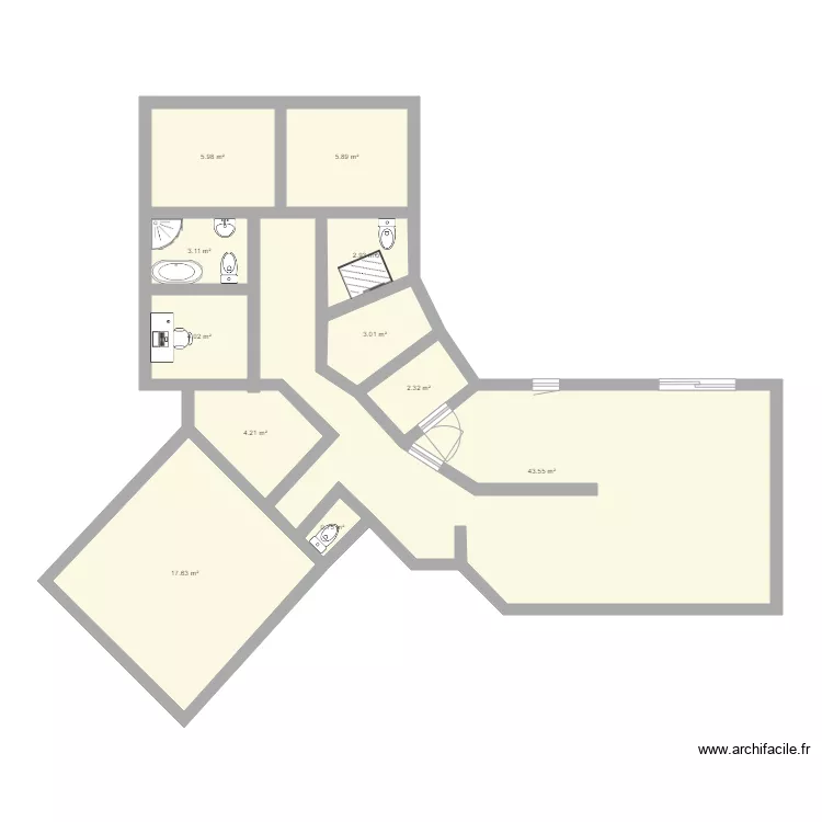 maison bordeaux. Plan de 