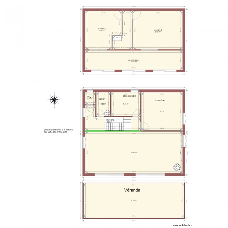 maison les falaises. Plan de 0 pièce et 0 m2