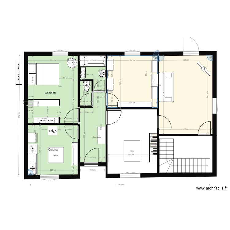 REZ DE CHAUSEE. Plan de 0 pièce et 0 m2