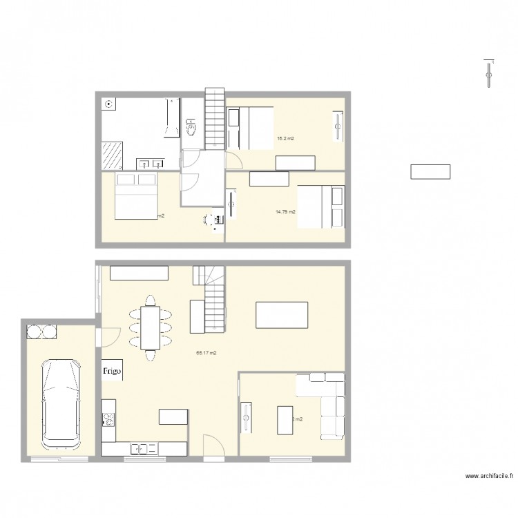 maison. Plan de 0 pièce et 0 m2