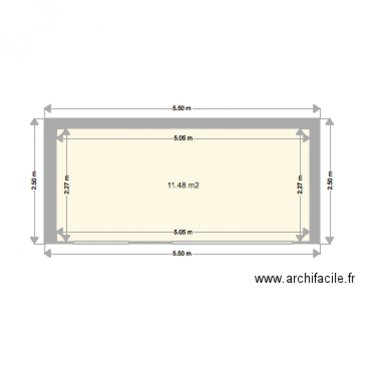 coté sud. Plan de 0 pièce et 0 m2