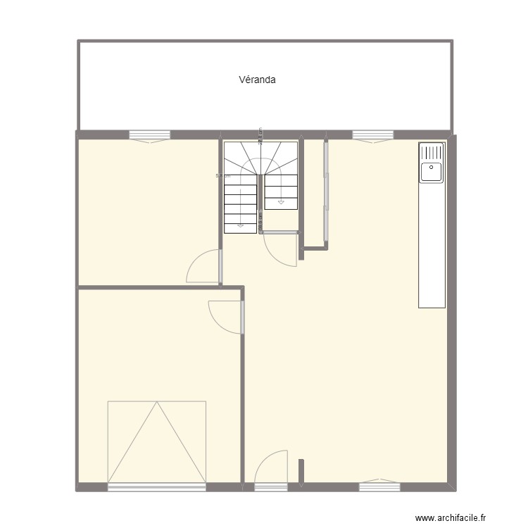 Alexandra PAUL. Plan de 5 pièces et 75 m2