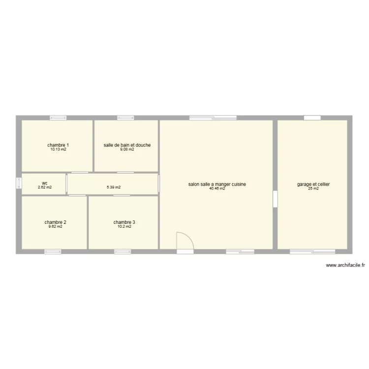 nouvelle maison. Plan de 