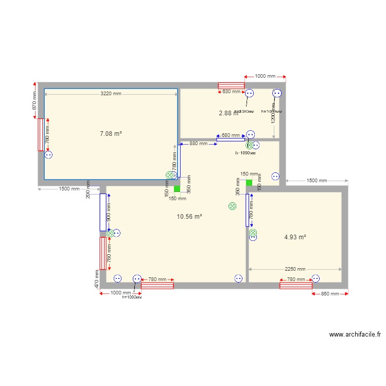 30 7 Ilinki electric. Plan de 0 pièce et 0 m2