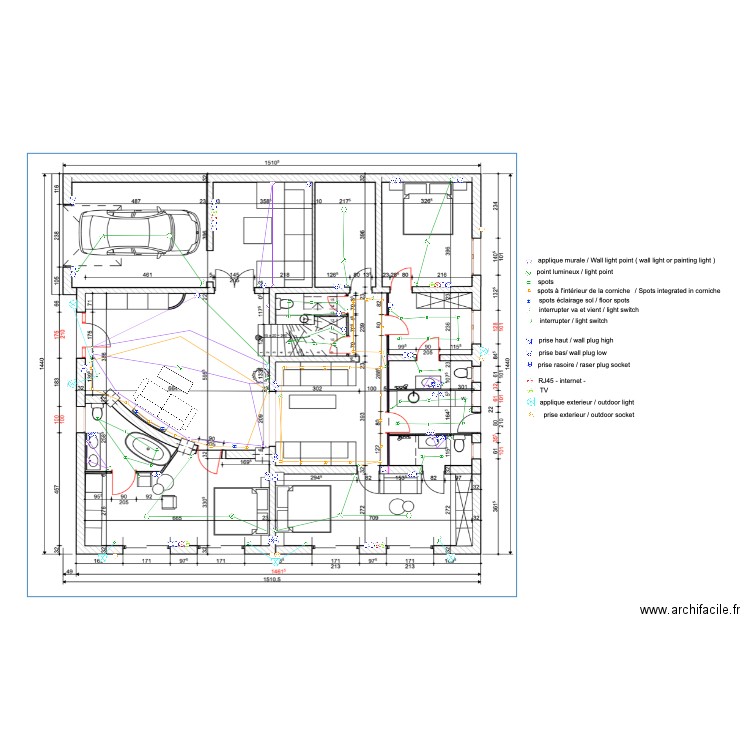 ARCACHON REZ DE CHAUSSEE rrrr. Plan de 0 pièce et 0 m2