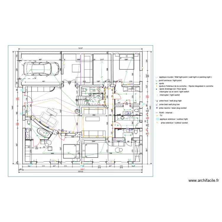 ARCACHON REZ DE CHAUSSEE rrrr. Plan de 