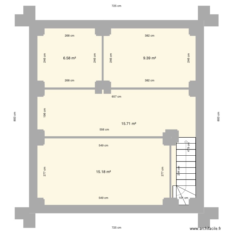 etage levasseur. Plan de 0 pièce et 0 m2